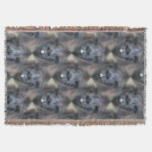 Black Llama Face Natuur Art Pattern Deken (Voorkant)