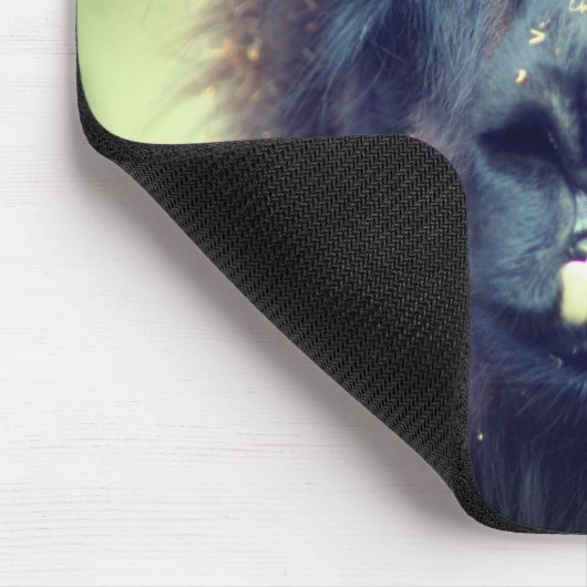 Black Llama I'm Intense Funny Animal Muismat (Hoek)