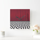 Black Lodge Red Room Clock Vierkante Klok (Huis)