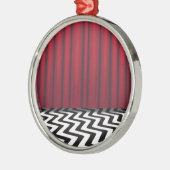 Black Lodge Red Room Metalen Ornament (Links)