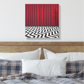 Black Lodge Twin Peaks Canvas Afdruk (Insitu (Slaapkamer))