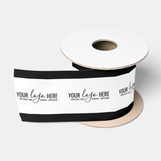 Black Logo Bedrijf Branded Packaging Lint (Spoel)