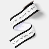 Black Logo Bedrijf Branded Packaging Lint (Achterkant)
