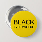 Black Long Beach Button - groot (3 inch) (Voorkant /achterkant)