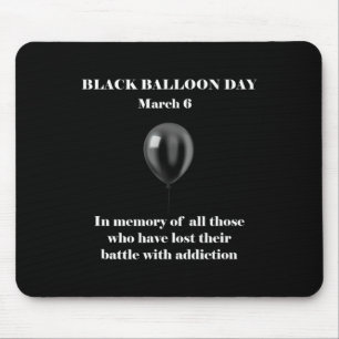Black Loon Day Overdose Awareness-toevoeging aan S Muismat