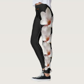 Black Louisiana Magnolia State Flower Leggings (Links)