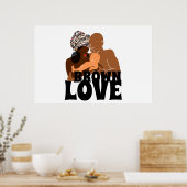 Black Love Black Poster (Keuken)