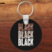 Black Love Excellence Joy Pride Black History Afri Sleutelhanger (Voorkant)