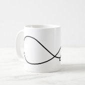 Black Love Infinity Mug (Devant gauche)