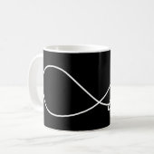 Black Love Infinity Mug (Devant gauche)