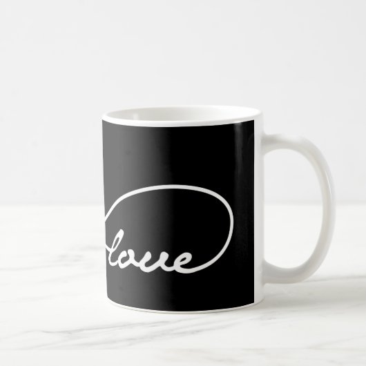 Black Love Infinity Mug (Droite)