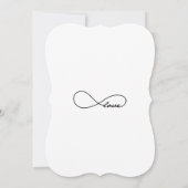 Black Love Infinity Wedding Invitations (Dos)