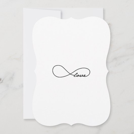 Black Love Infinity Wedding Invitations (Dos)