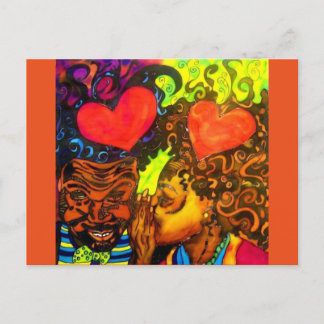Black Love Poster Briefkaart