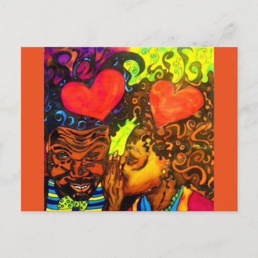 Black Love Poster Briefkaart (Voorkant)