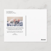 Black Lovely Modern Calligraphy Wedding Bedankt Briefkaart (Achterkant)