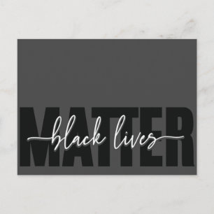 Black Loves Matter Typography Briefkaart