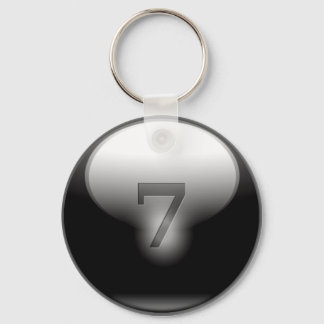 Black Lucky 7 Sleutelhanger