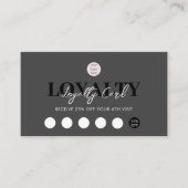 Black Luxury Business Logo QR Code Loyaliteit Visitekaartje (Voorkant)