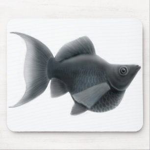 Black Lyretail Molly Mousepad Muismat