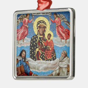 Black Madonna Mosaic Metalen Ornament