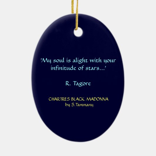 BLACK MADONNA ORNAMENT (Achterkant)