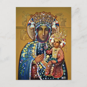 Black Madonna Virgin Mary kathokatholieke oudste g Briefkaart