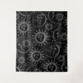 Black Magic  Celestial Sun Moon Stars Wandkleed (Voorkant)
