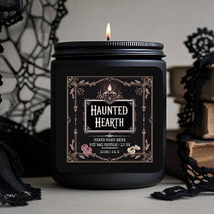 Black Magic Gothic kaars label Aangepaste Hallow