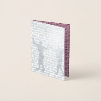 Black Magic Hollyhock beroemd gemaakt door Yeshaya Folie Kaarten