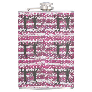 Black Magic Hollyhock door Yeshaya Dank - Heupfles