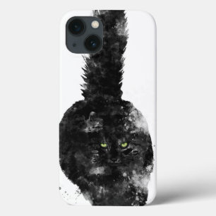 BLACK MAINE COON CAT - iPhone 13 HOESJE