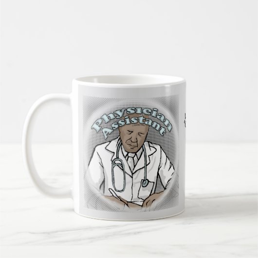 Black Male Physician Assistant Koffiemok (Links)