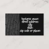 Black Mamba in illustratie,Art Prints, Visitekaartje (Achterkant)