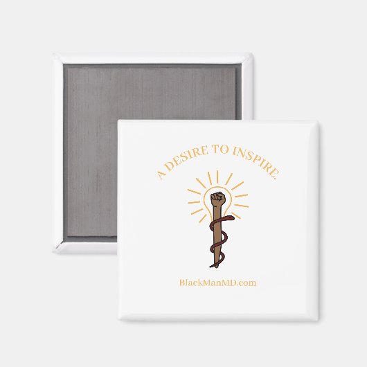Black Man, M.D. Magnet Carré (Recto/Verso)