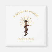 Black Man, M.D. Magnet Carré (Devant)