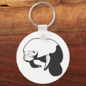 Black Manatee Sleutelhanger (Voorkant)