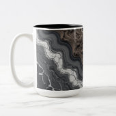 Black Marble Abstract Coffee Mug – Modern mug (Gauche)
