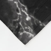 Black Marble Fleece Blanket (Hoek)