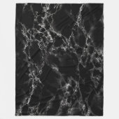 Black Marble Fleece Blanket Deken (Voorkant)