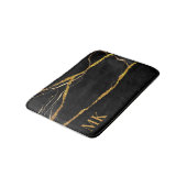 Black Marble Gold Glitter Badmat (Gekanteld)