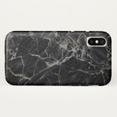 Black Marble iPhone X Hoesjes (Achterkant (horizontaal))