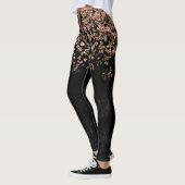 Black Marble Kijk | Faux Roos Gold Confetti Leggings (Links)