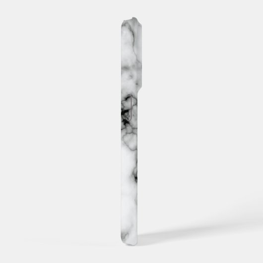 Black Marble Look Design iPhone Case (Côté droit)