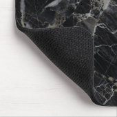 Black Marble Mousepad Muismat (Hoek)
