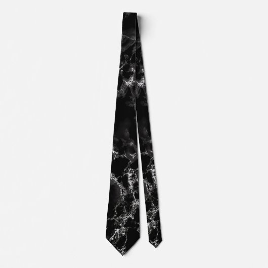 Black Marble Neneck Stropdas (Voorkant)