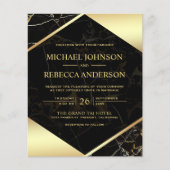 Black Marble Photo Budget Weddenschap (Voorkant)