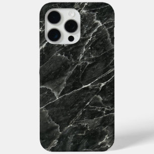 Black Marble Slab iPhone 15 Pro Max Hoesje