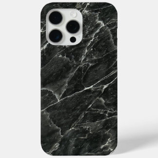 Black Marble Slab iPhone 15 Pro Max Hoesje