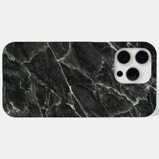 Black Marble Slab Case-Mate iPhone Case (Achterkant (horizontaal))
